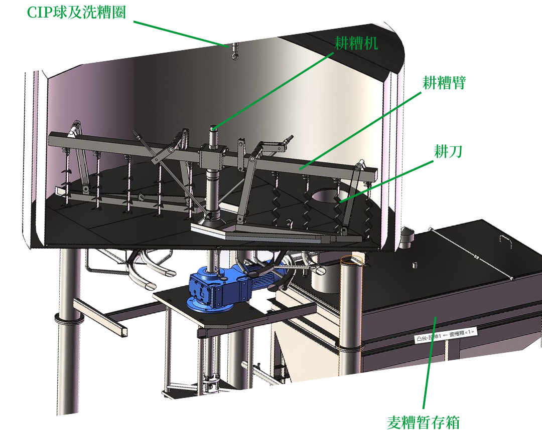天泰<a href=http://m.ngxb.net.cn/ target=_blank class=infotextkey>啤酒設(shè)備</a>過濾罐三維設(shè)計圖